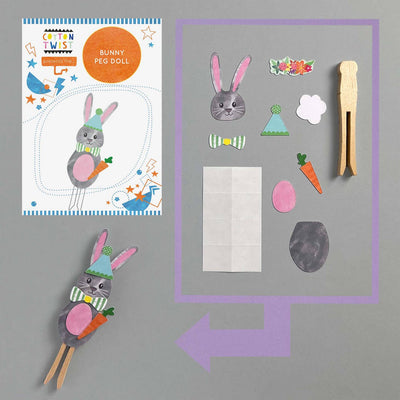 Make Your Own Bunny Peg Doll Kit by Cotton Twist