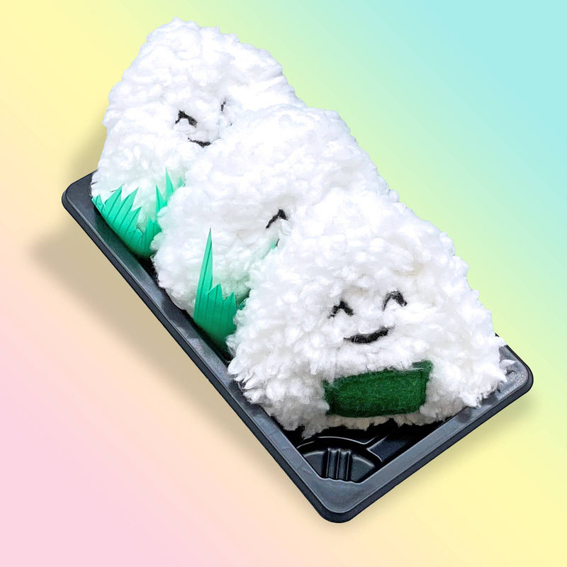 Yummy Catnip Onigiri 3 Pack by Crochet Kitty