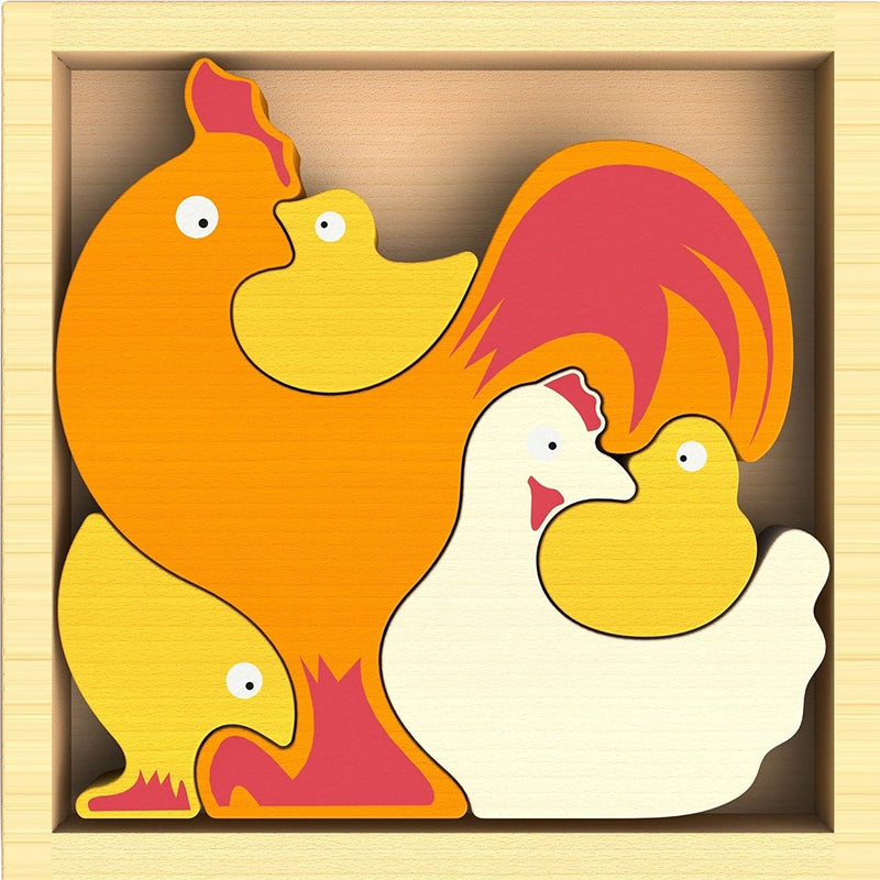 Chicken Family Puzzle by Begin Again Toys Begin Again   