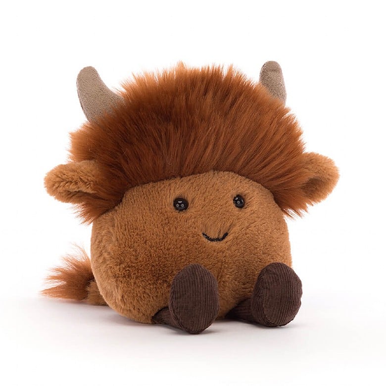 Amuseabean Highland Cow - 4 Inch by Jellycat