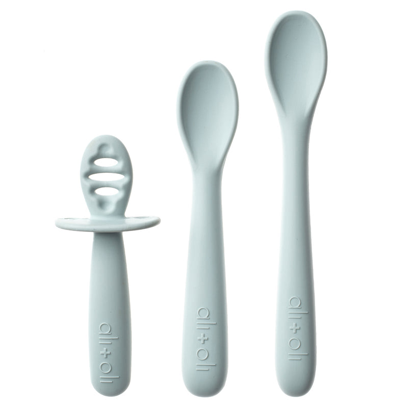 3 Piece Multi Stage Spoon Set - Blue by Ali + Oli