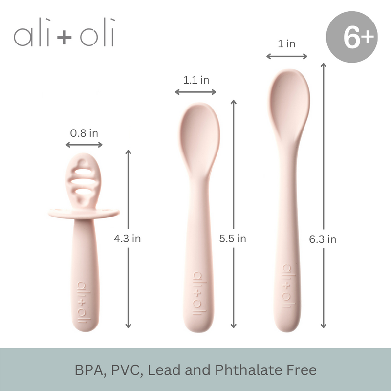 3 Piece Multi Stage Spoon Set - Blush by Ali + Oli