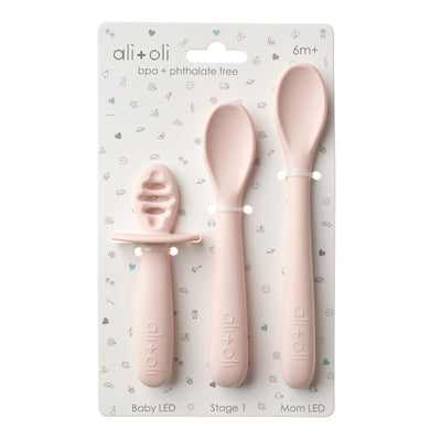 3 Piece Multi Stage Spoon Set - Blush by Ali + Oli