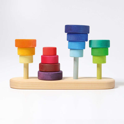 Fabuto Wooden Stacking Toy by Grimm's Toys Grimm's   