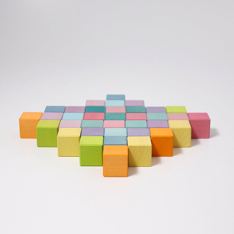 Pastel Mosaic Wooden Blocks by Grimm&