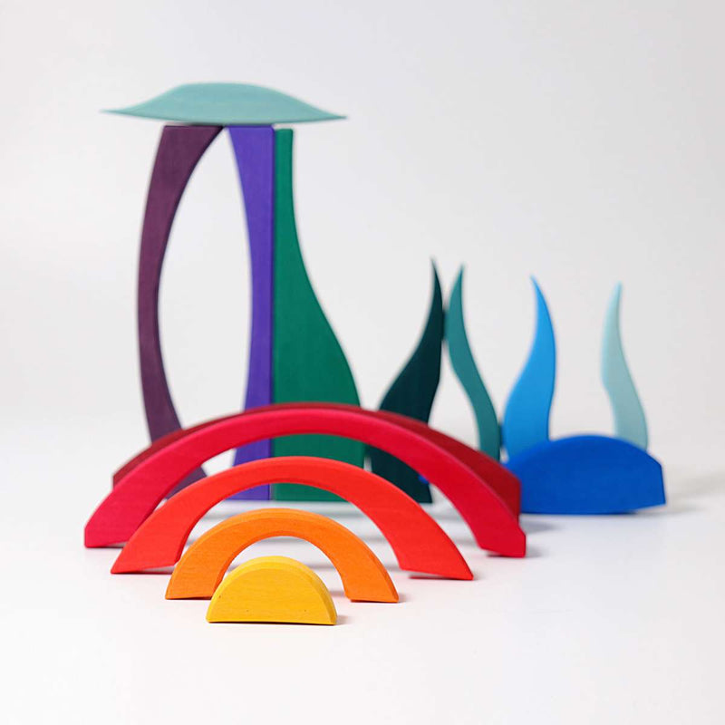 Creative Puzzle Landscape Wooden Building Blocks by Grimm&