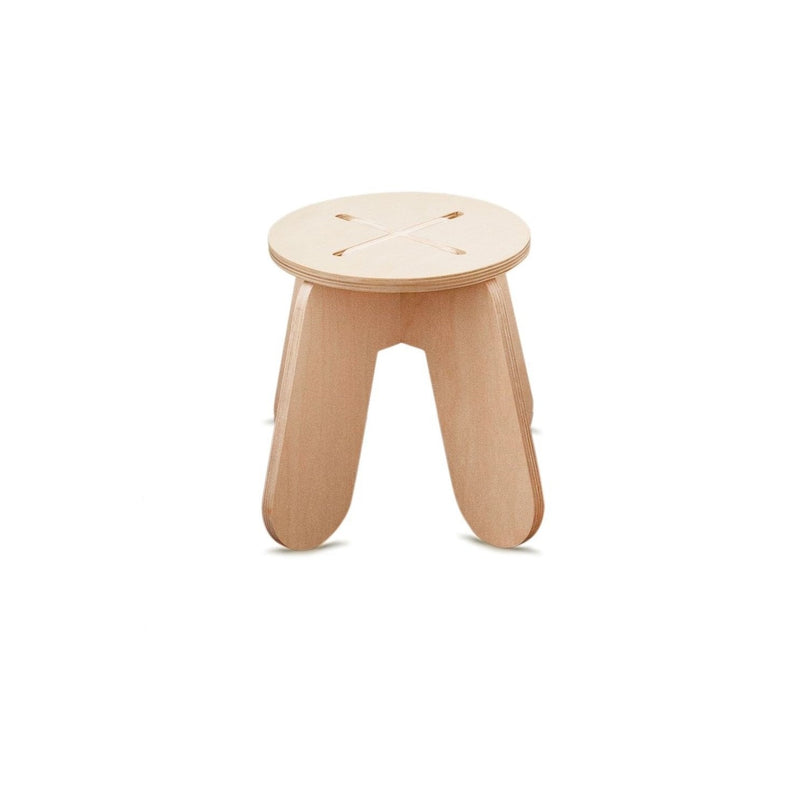 Wooden Kids Stool X - Natural by Babai Furniture BABAI   