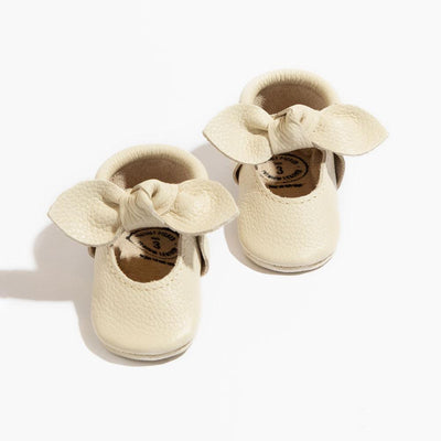 Knotted Bow Moccasin - Birch by Freshly Picked Shoes Freshly Picked   