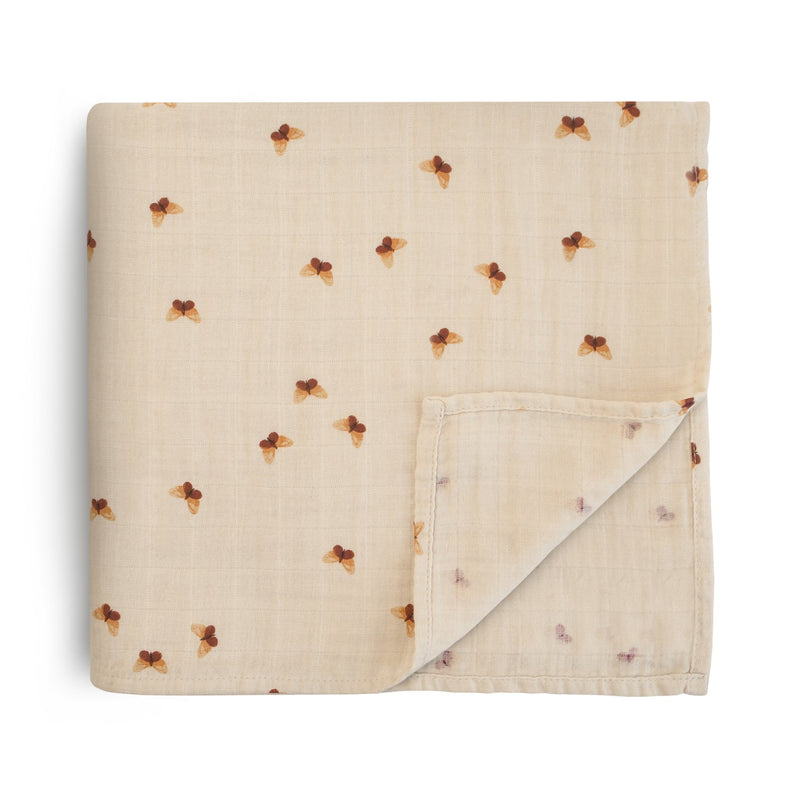 Organic Muslin Swaddle - Butterflies by Mushie & Co