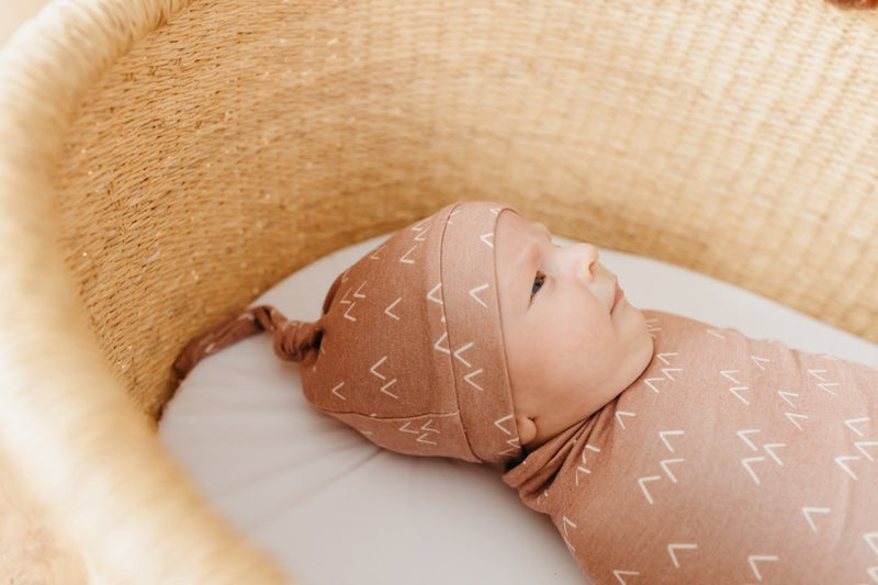 Newborn Top Knot Hat - Rocky by Copper Pearl Accessories Copper Pearl   