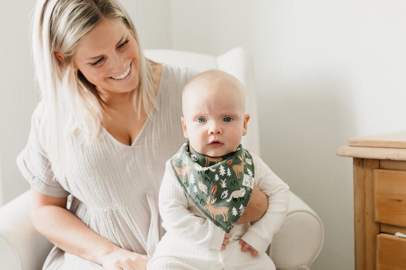 Single Bandana Bib - Atwood by Copper Pearl Nursing + Feeding Copper Pearl Woodland Animals  