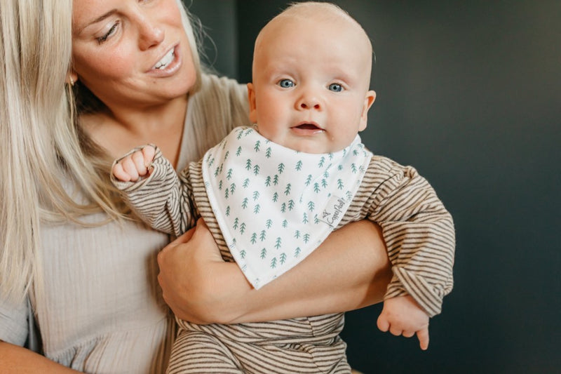 Single Bandana Bib - Atwood by Copper Pearl Nursing + Feeding Copper Pearl Pine Trees  