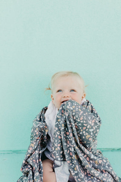 Knit Swaddle Blanket - Gemini by Copper Pearl Bedding Copper Pearl   