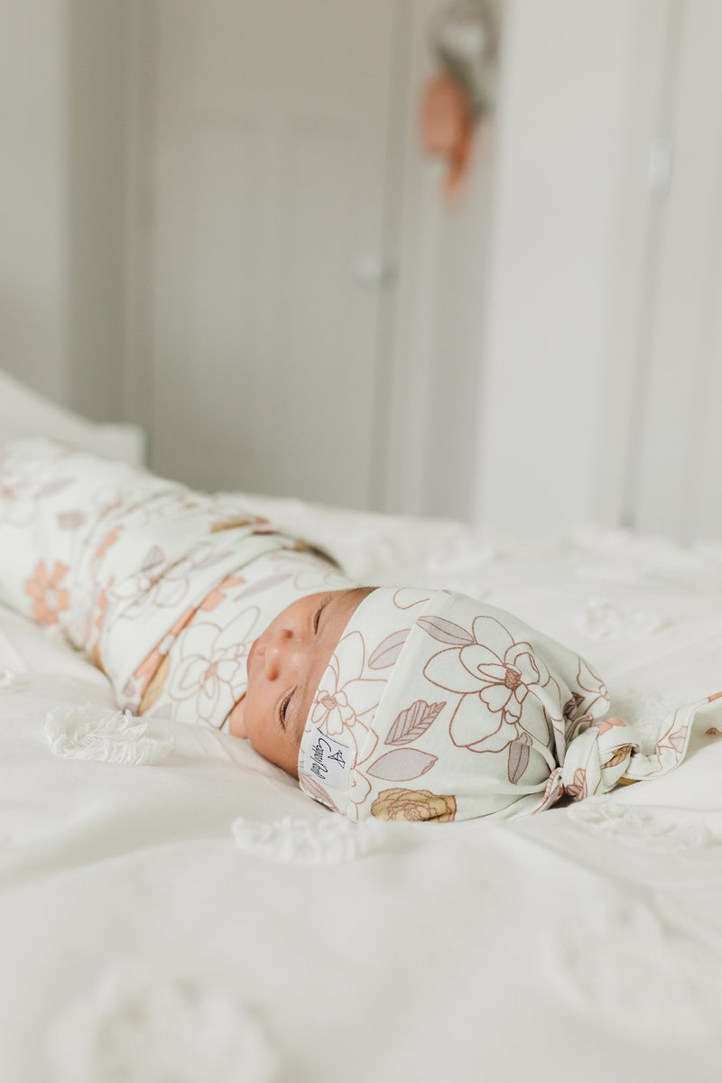 Knit Swaddle Blanket - Ferra by Copper Pearl Bedding Copper Pearl   