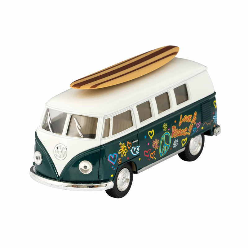 Diecast 1962 VW Bus With Surfboard by Schylling Toys Schylling   