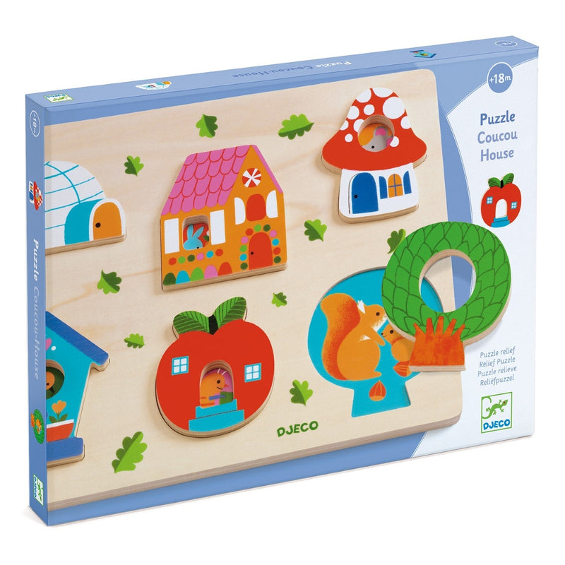 Wooden Puzzle - Coucou House by Djeco Toys Djeco   