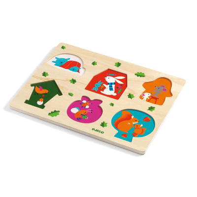 Wooden Puzzle - Coucou House by Djeco Toys Djeco   