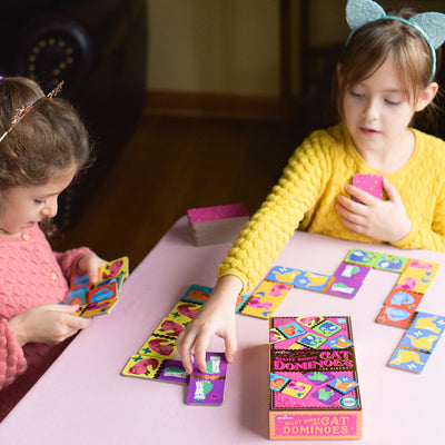 Giant Shiny Cat Dominoes by Eeboo Toys Eeboo   