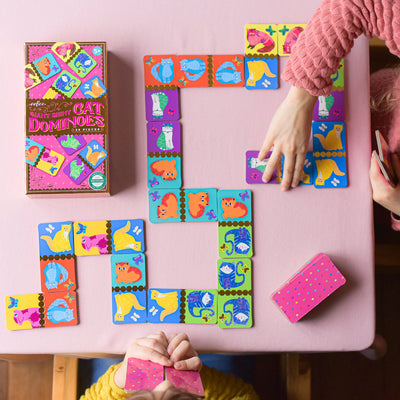 Giant Shiny Cat Dominoes by Eeboo Toys Eeboo   