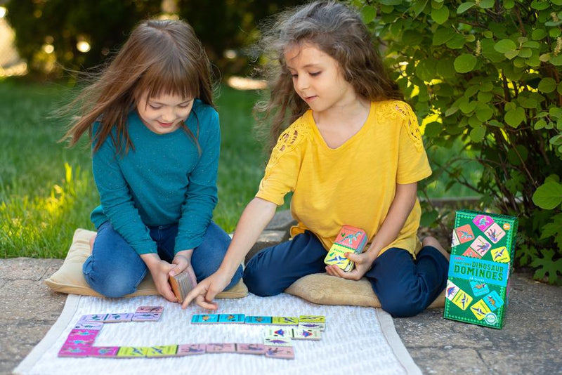 Giant Shiny Dinosaur Dominoes by Eeboo Toys Eeboo   