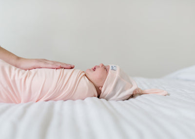 Newborn Top Knot Hat - Blush by Copper Pearl Accessories Copper Pearl   