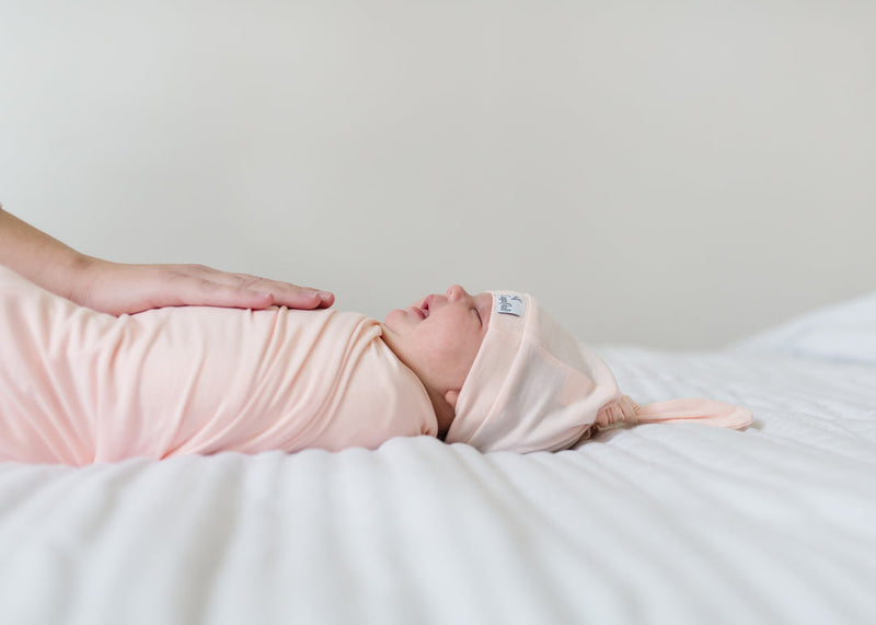 Newborn Top Knot Hat - Blush by Copper Pearl Accessories Copper Pearl   