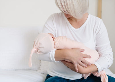 Newborn Top Knot Hat - Blush by Copper Pearl Accessories Copper Pearl   