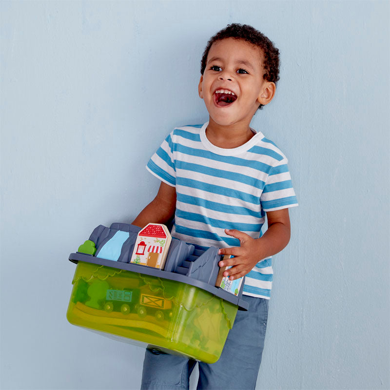 Railway Bucket Builder Set by Hape Toys Hape   