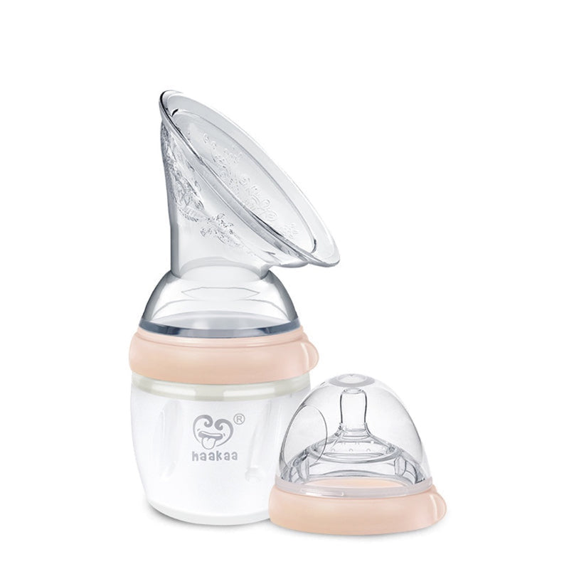 Generation 3 Silicone Breast Pump - Peach 8 oz by Haakaa Nursing + Feeding Haakaa   