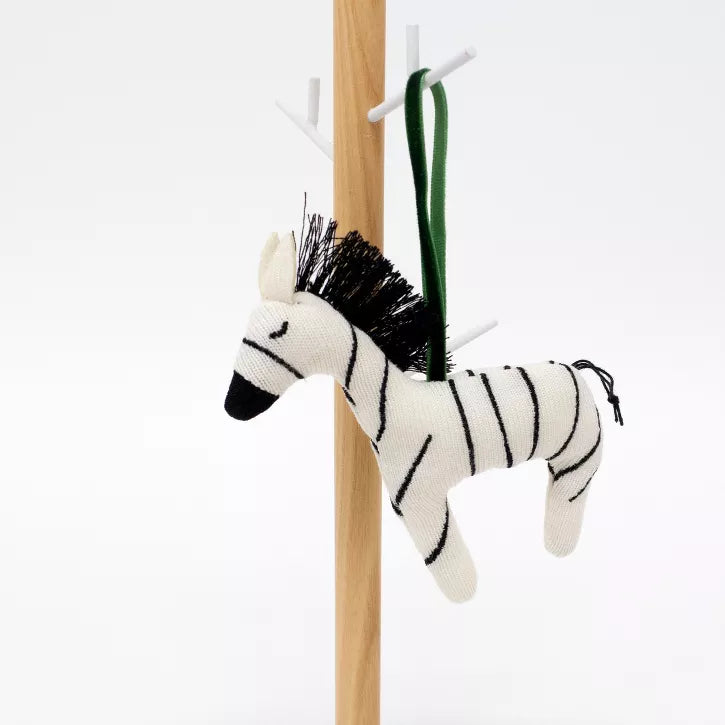 Knitted Zebra Tree Decoration by Meri Meri Decor Meri Meri   