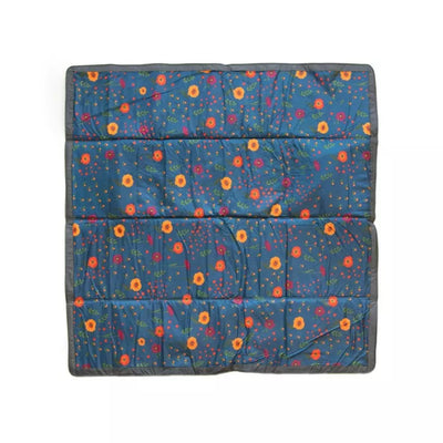 Outdoor Blanket 5'x5' - Midnight Poppy by Little Unicorn