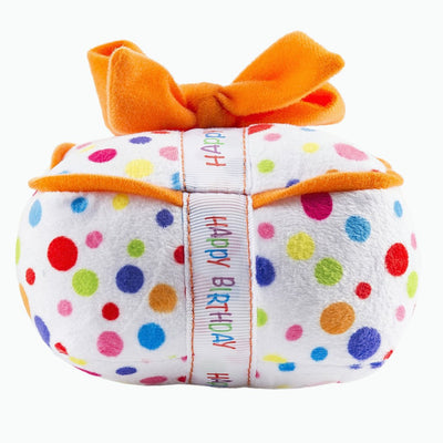 Happy Birthday Gift Box Plush Toy by Haute Diggity Dog Pets Haute Diggity Dog   