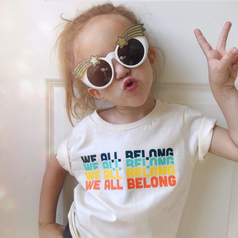 We All Belong Tee - Natural White by Savage Seeds Apparel Savage Seeds 2T  