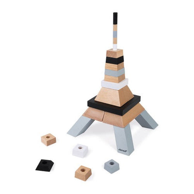 Eiffel Tower Wooden Building Set by Janod Toys Janod   