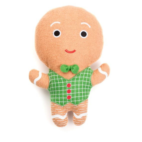 Woolie Dog Squeak Toy - Gingerbread Man 11" by Jax & Bones Pets Jax & Bones   