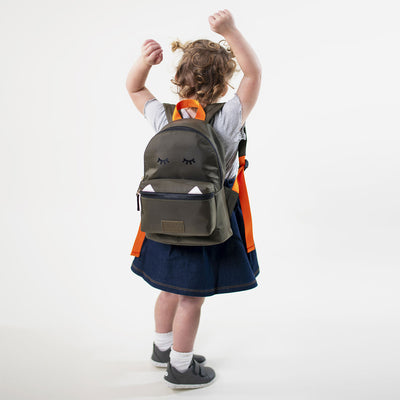 Kids Eco Backpack - Khaki by Jem + Bea Accessories Jem + Bea   