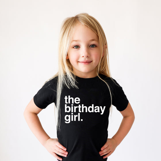 Organic The Birthday Girl Tee - Black by Lola & Taylor Apparel Lola & Taylor   