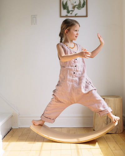 Kinderboard Balance Board Waldorf Original - Natural by Kinderfeets Toys Kinderfeets   