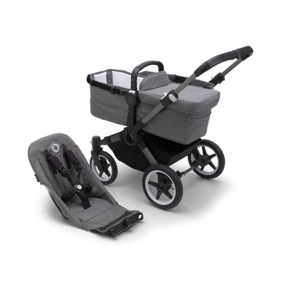 Bugaboo Donkey 5 Mono Base + Style Set Gear Bugaboo Graphite/Grey Melange  