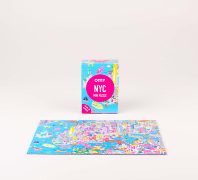 54 Piece City Mini Puzzle - NYC by OMY Toys OMY   