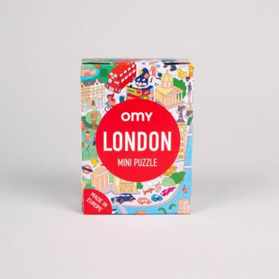 54 Piece City Mini Puzzle - London by OMY Toys OMY   