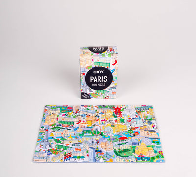 54 Piece City Mini Puzzle - Paris by OMY Toys OMY   