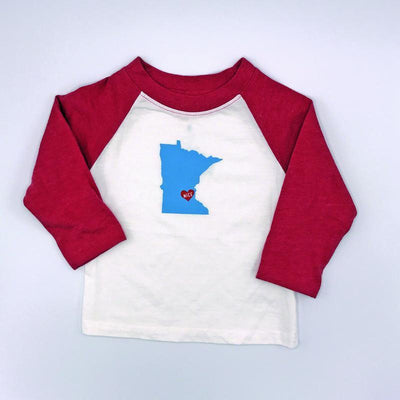 Cotton Raglan Tee - Minnesota Nice by Sweetpea + Co Apparel Sweetpea + Co   