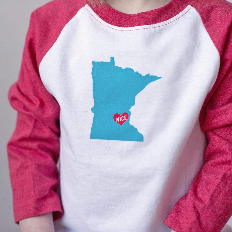 Cotton Raglan Tee - Minnesota Nice by Sweetpea + Co Apparel Sweetpea + Co   