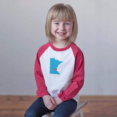 Cotton Raglan Tee - Minnesota Nice by Sweetpea + Co Apparel Sweetpea + Co   