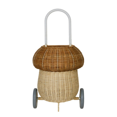 Rattan Mushroom Luggy - Natural by Olli Ella