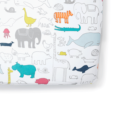 Organic Noah's Ark Crib Sheet by Pehr Bedding Pehr   