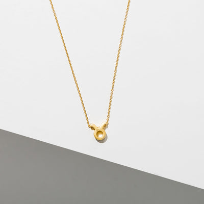 Zodiac Necklace - 24K Gold Plated by Larissa Loden Accessories Larissa Loden Taurus  