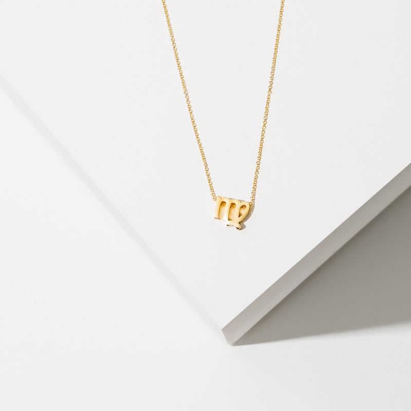 Zodiac Necklace - 24K Gold Plated by Larissa Loden Accessories Larissa Loden Virgo  