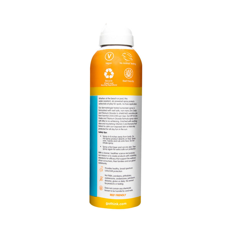 Thinksport for Kids All Sheer Mineral Sunscreen Spray SPF 50 by Thinksport